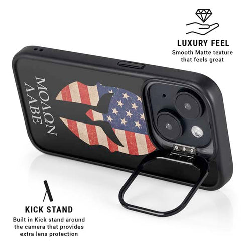 Molon Labe iPhone 15 Kickstand Case